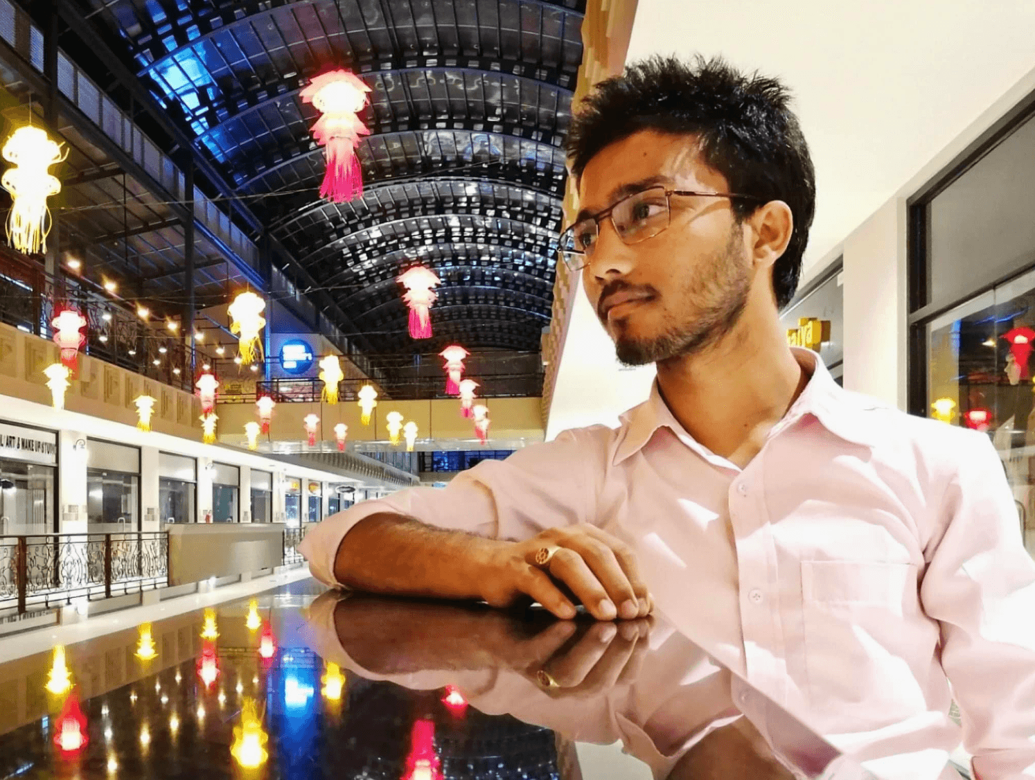 Dhiraj working with local artisans