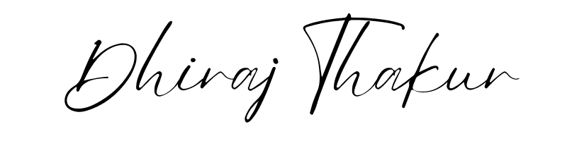 Dhiraj Thakur Signature